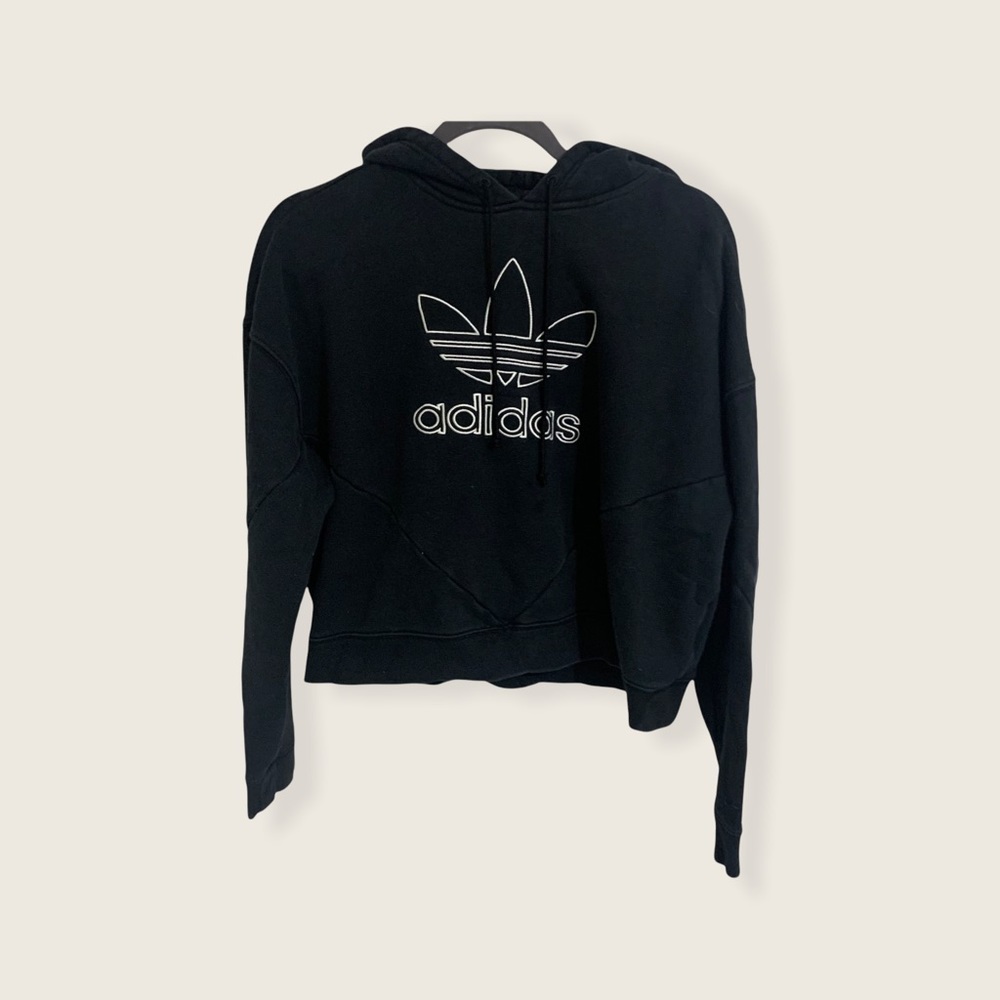 Adidas originals cropped trefoil hoodie